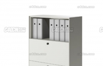 ĲļC4Dģ link vitrine storage open with drawer