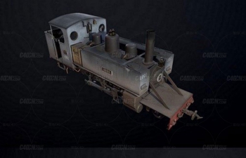 第一次世界大战沟槽机车C4D模型