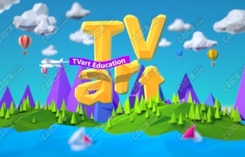 【TVart logo演绎】一招课堂动画教程1.1折纸字动画