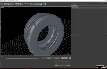 CINEMA 4D教学——使用分层实例扭曲技术制作一个轮胎