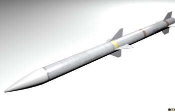 նԿAIM-120DģAIM-120D Missile (Air-to-Air) 3d model