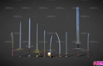 C4Dʮģͺϼ Swords model