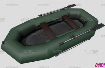 钓鱼船充气船皮划艇模型