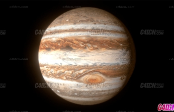 太阳系现实的木星天体模型 Realistic Jupiter