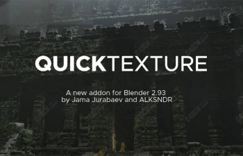 Blender快速纹理插件下载 QuickTexture 1.0 Addon for Blender