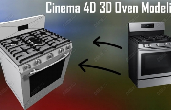 C4D̳-翾䲼߿ 3D Modeling Oven in Cinema 4d